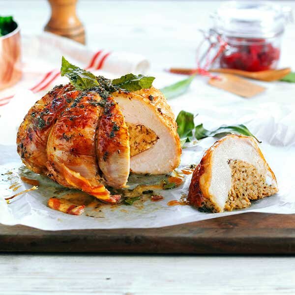 Turkey Cushion With A Pork, Sage And Onion Stuffing