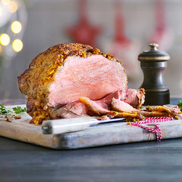 Boneless Rib Roast With A Horseradish And Mustard Glaze