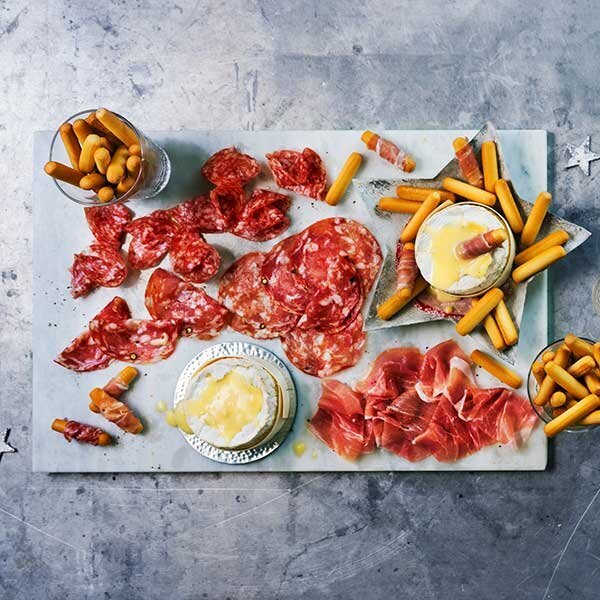 Camembert And Continental Meat Dipping Platter