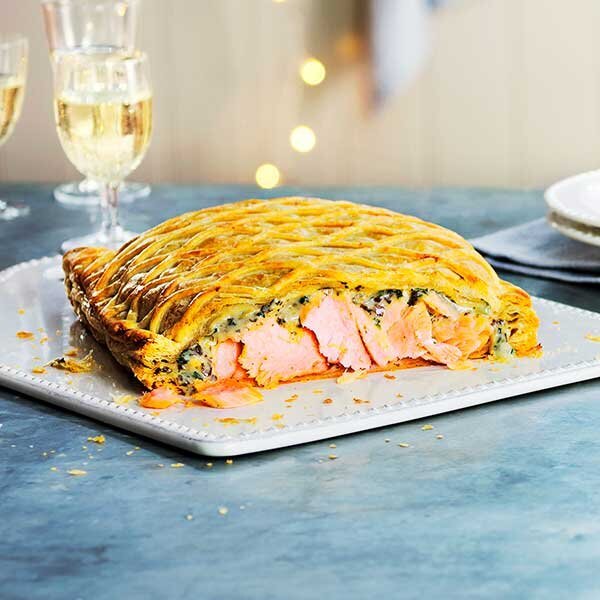 Lightly Smoked Salmon En Croute